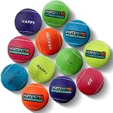 SPORTSPET Multicolour Tennis Balls for Dogs 64mm Pack of 12 Rubber view 4