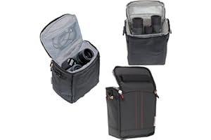 Navitech Black Protective Portable Handheld Binocular Case and Travel Bag for The Nikon Monarch 7 8X42