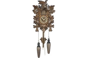 Trenkle Quartz Cuckoo Clock 5 Leaves, Bird TU 412 Q
