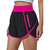 BMJL Women's Athletic Shorts High Waisted Running Short Pocket 2.5" Sporty Shorts Gym Elastic Workout Shorts