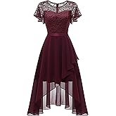 Wedtrend Women's Formal Wedding Guest Dress Ruffle Bridesmaid Dress Flutter Sleeve Prom Dresses for Teens