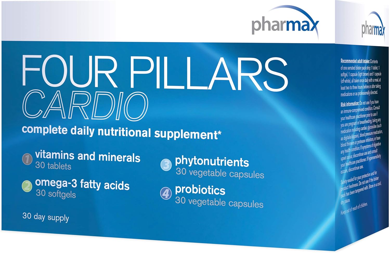 Pharmax Four Pillars Cardio Promotes Optimal Nutritional Status