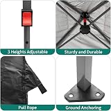 YITAHOME 2.5x2.5M Pop Up Gazebo Heavy Duty Marquee Dark Grey view 5