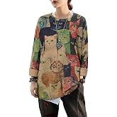 CRAZY GRID Women Knitt Pullover Sweaters Winter Patterned Oversized Long Sleeve Graphic Print Jumper Tops