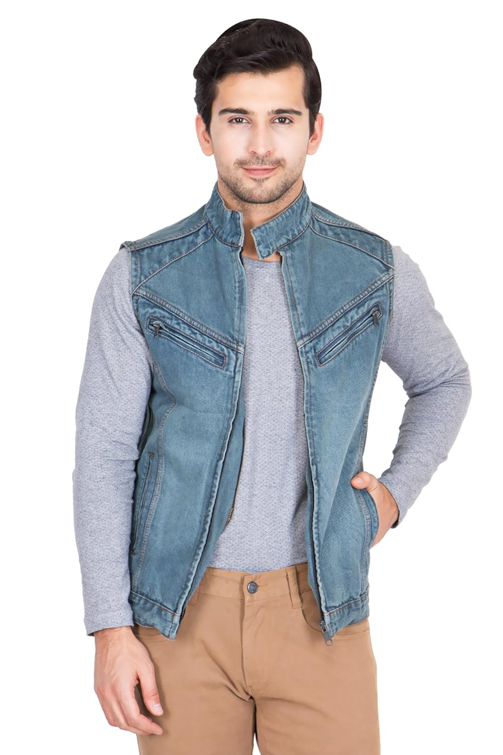 krossstitch denim jacket