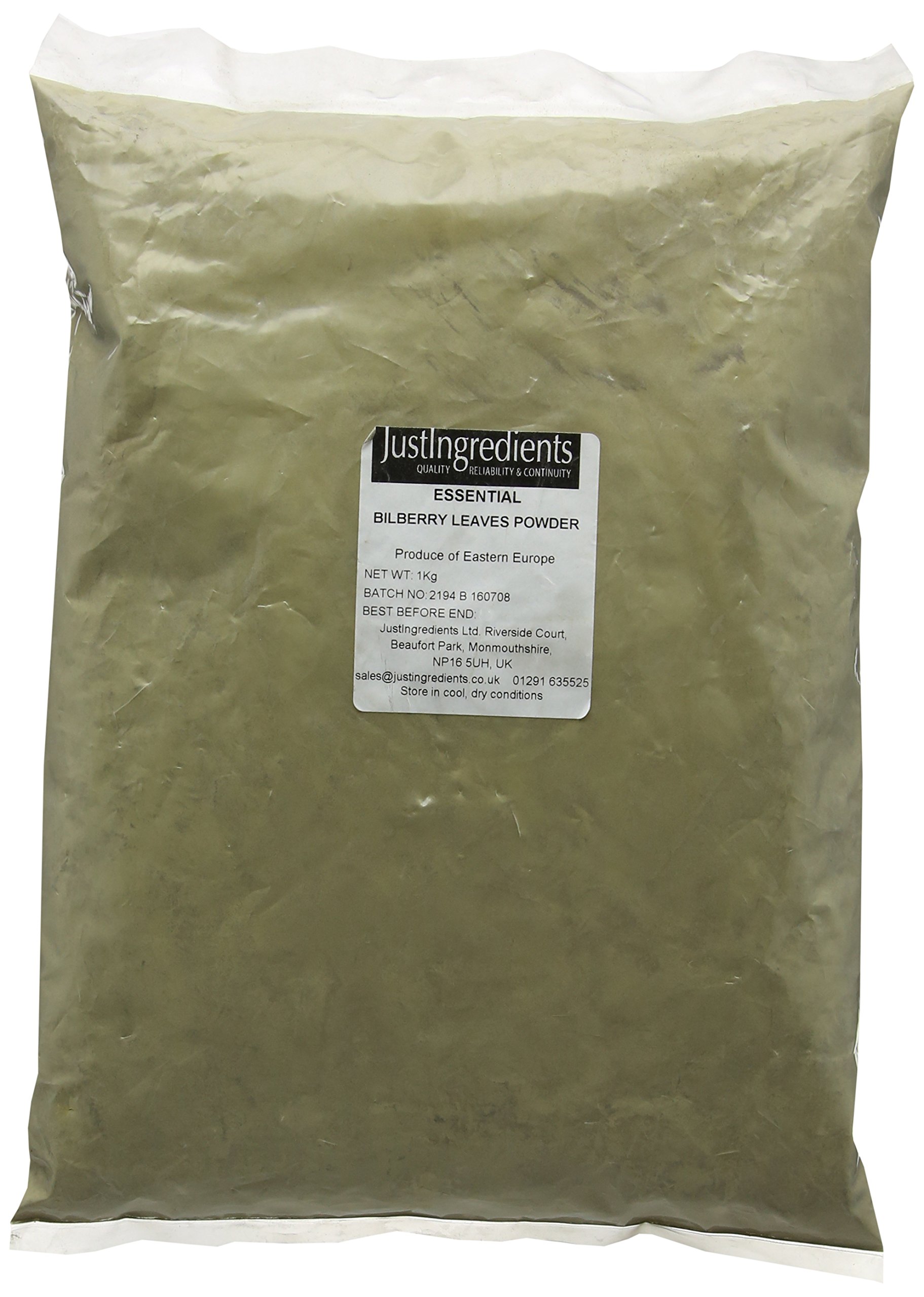 JustIngredients Essentials Bilberry Leaves Powder 1 Kg