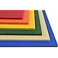 BuyPlastic King ColorBoard Plastic Sheet - Red, 1/2" x 12" x 12", Colored HDPE Board, for Sign, Marine, Playground and Recreational Applications