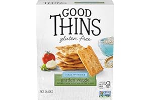 MONDELEZ INTERNATIONAL Good Thins Garden Veggie Rice Snacks Gluten Free Crackers, Snack Crackers, 3.5 oz