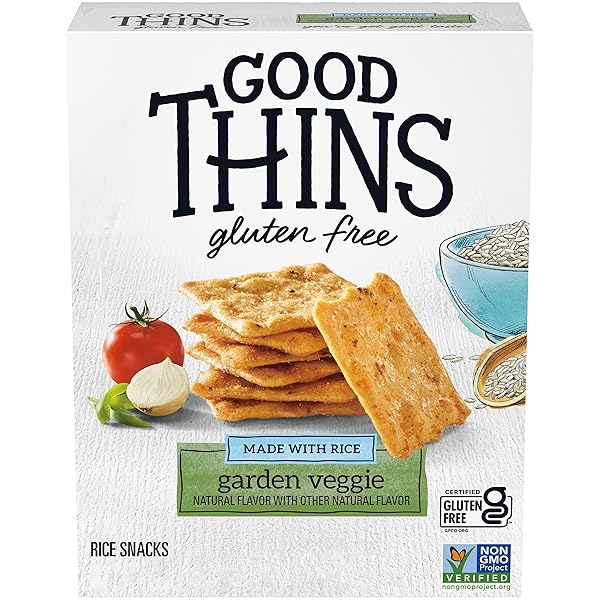 GOOD THINS GARDEN VEGGIE RICE SNACKS GLUTEN FREE...
