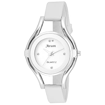 Analogue White Dial Women's Watch -Asww-006