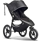 Baby Jogger Summit X3 3-Wheel Jogging Stroller with Hand Brake One-Hand Compact Fold & All-Wheel Suspension Midnight Black