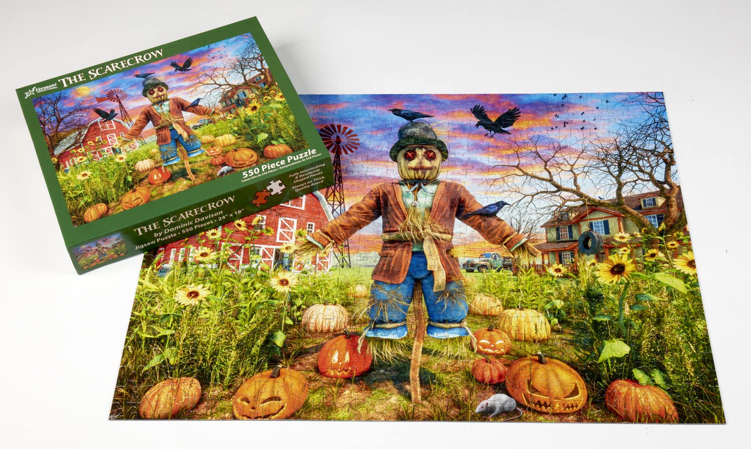 The Scarecrow Jigsaw Puzzle 550 Piece by Vermont Christmas Company