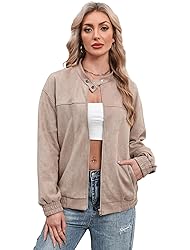 SAMPEEL Leather Jacket Women Faux Oversized