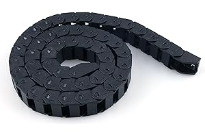 URBEST Cable Drag Chain, 15x20mm Towline Wire Carrier 1 M/ 3.3Ft Plastic Semi Enclosed Machine Tool (15x20mm)