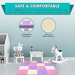 ProSource Foam Puzzle Floor Play Mat for Kids and