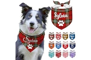 Custom Dog Bandana Personalized Dog Bandana with Name Customized Pet Neckkerchief Funny Doggy Scarves