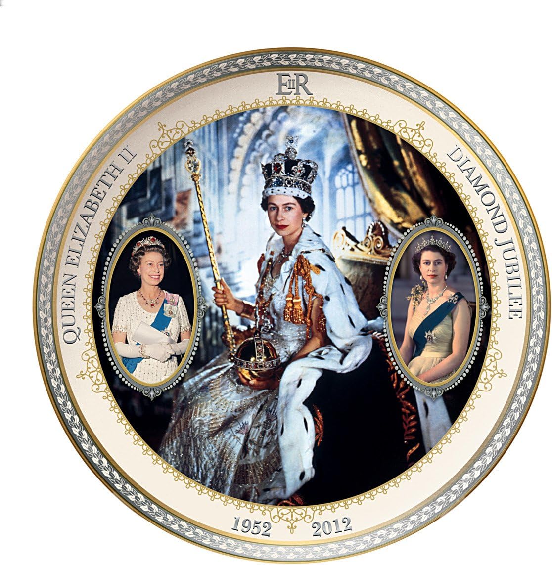 Collector Plate Queen Elizabeth II Diamond Jubilee by The Bradford