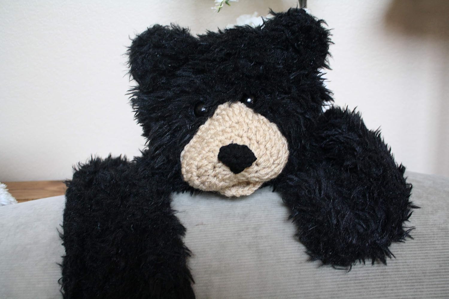 stuffed animal bear rug