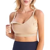 HOFISH Pumping Bra Hands Free Support Nursing & Pumping Bra in One Ultra-Soft Breast Pump Bra All Day Wear