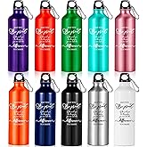 Amyhill 10 Pcs Graduation Appreciation Gifts for Teacher Thank You Water Bottle Best Team Ever Aluminum Water Bottle Lightweight Leakproof Tumbler with Lid for Gym Camping Hiking(25 oz)