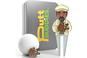 Puttbuddies - Golf Coach | Divot Repair Tool, Golf Ball Marker, Golf Ball Marker Hat Clip, Divot Tool, Golf Ball Marker Tool, Golf Stuff, Unique Golf Accessories for Men, Golf Ball Marking Tool