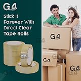 G4GADGET Clear Cello Tape 24mm 45 Micron Thick Pack of 3 view 3
