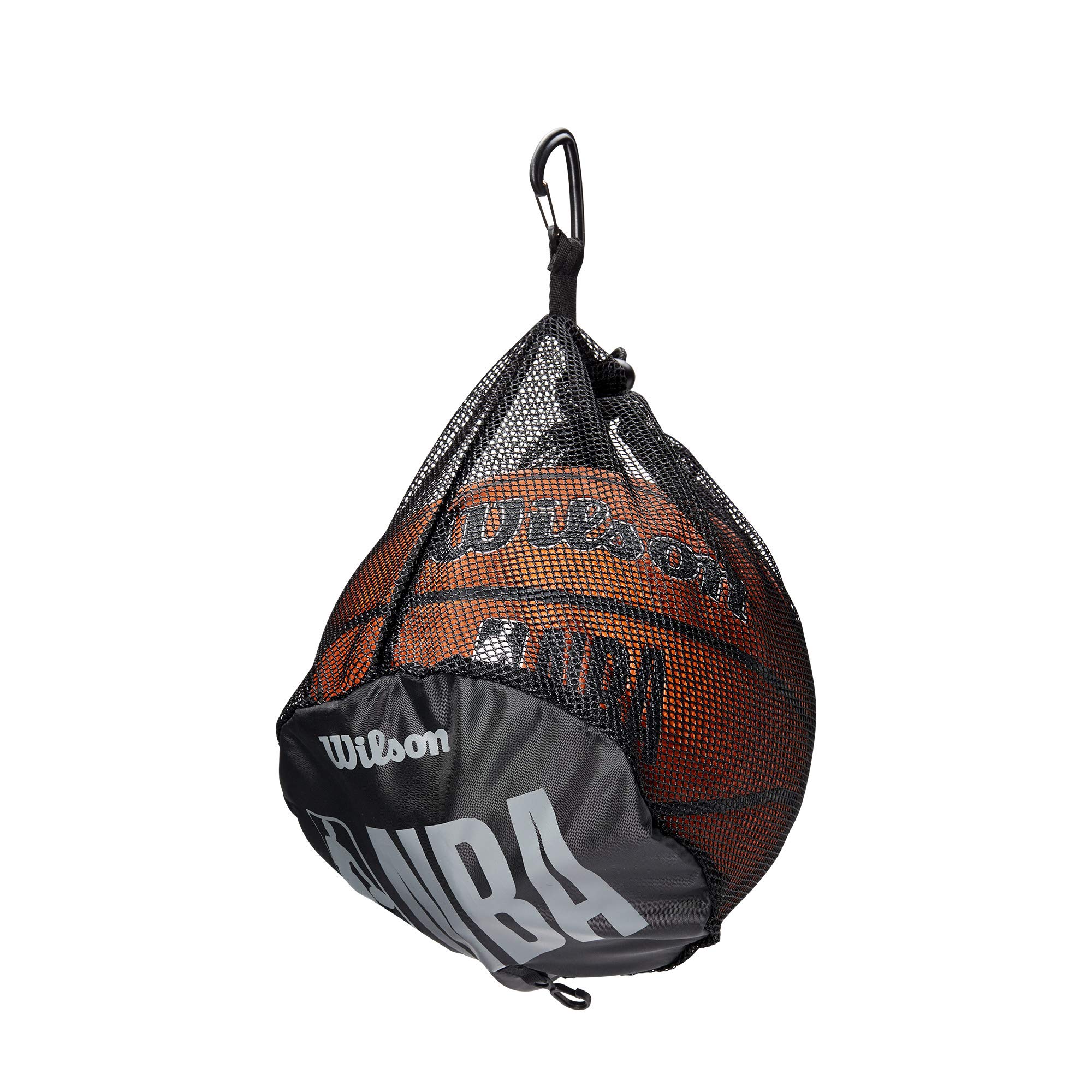 Wilson(ウイルソン) バスケットボール用バッグ NBA SINGLE BALL CARRY BAG (NBA シングル ボール キャリー バッグ) ユニセックス大人 WTBA70040 直径25cm×高さ25cm BLACK商品画像