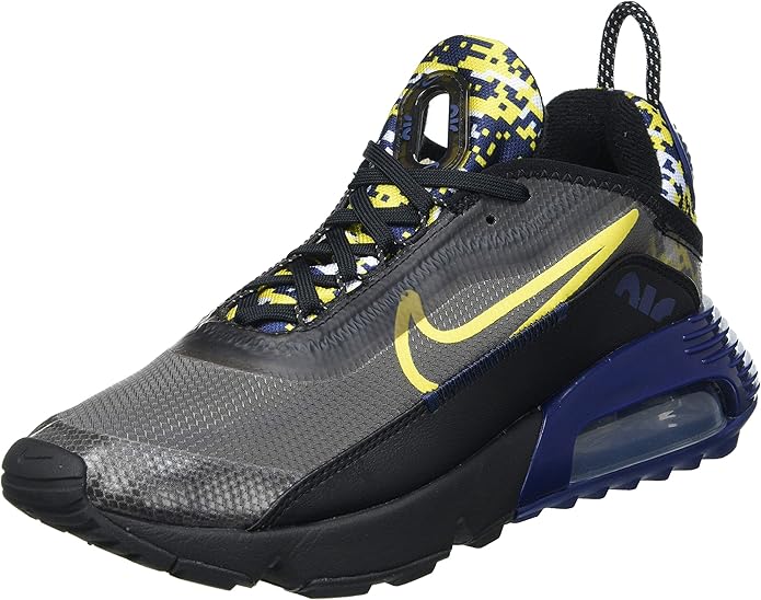 Nike Men's Air Max 2090 Running Shoe, Black/Tour Yellow-Binary Blue, 10 UK: Amazon.co.uk: Shoes 