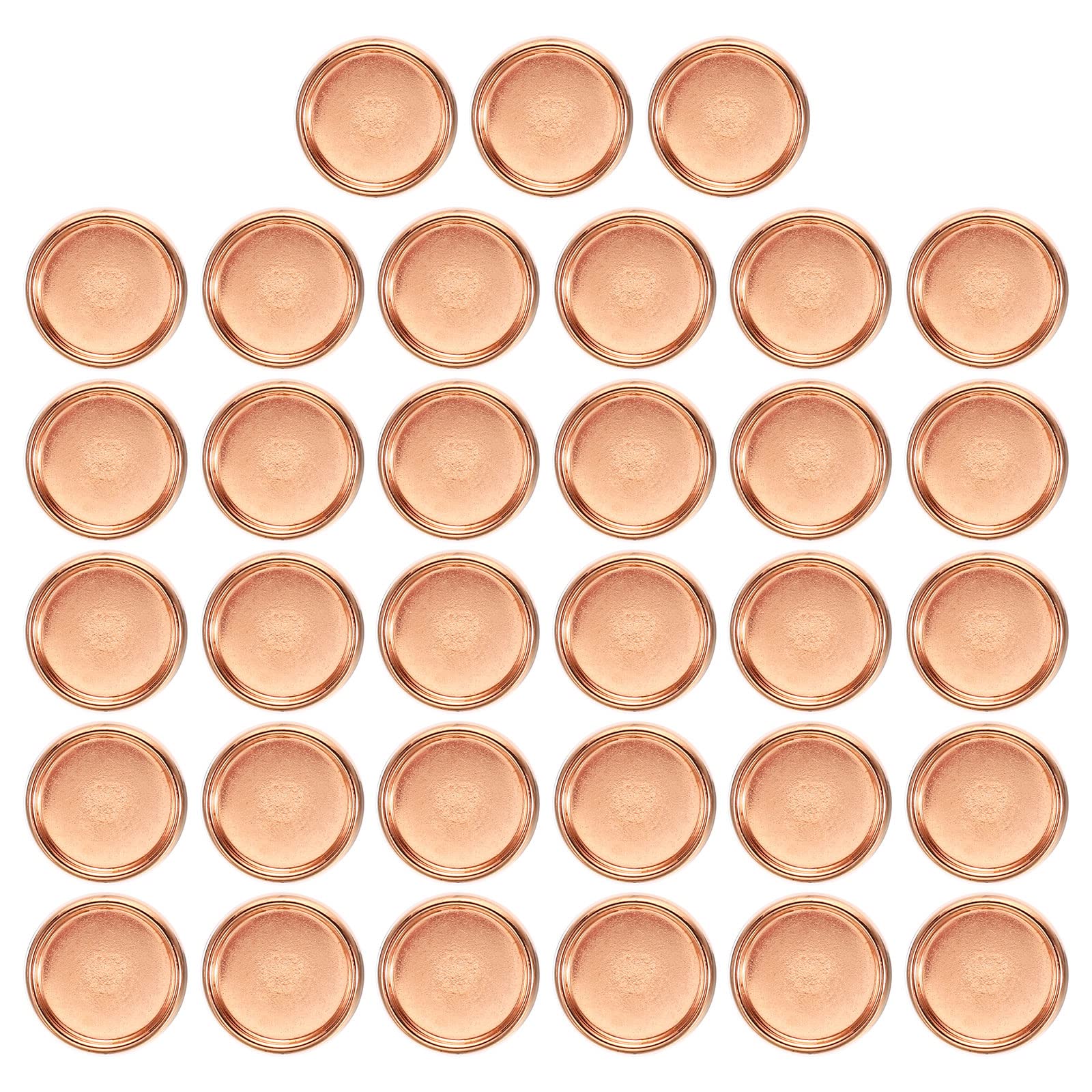 PATIKIL 19mm Plastic Book Binding Discs, 22 Pack Discbound Expansion Discs Plating Round Binder Rings for DIY Notebook Planner, Rose Gold