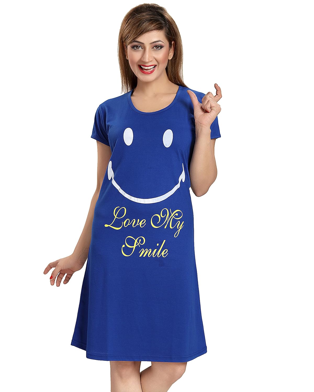 av2 women's cotton short nighty