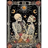 Skull Diamond Art Kits for Adults Funny Diamond Painting Kit for Beginner | Skeleton The Lovers 5D DIY Diamond Dots Full Drill Crafts for Gem Art Dot Art for Adults Home Wall Decor for Teens 12x16 in
