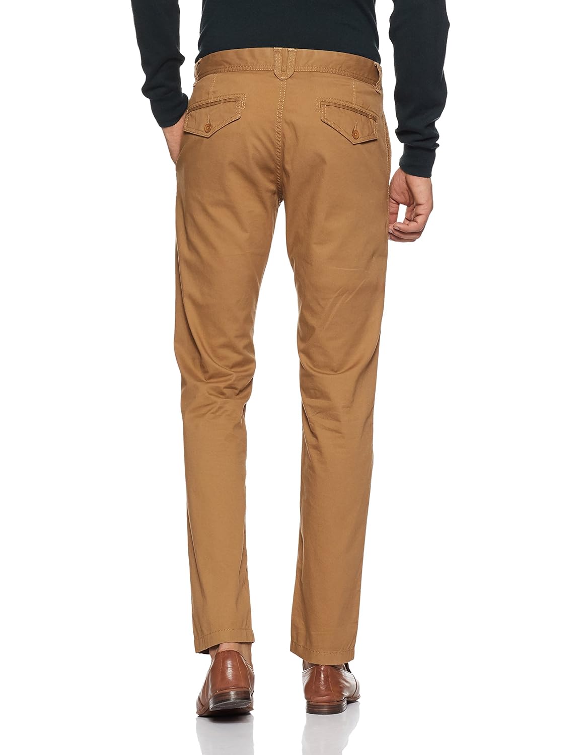 symbol amazon brand men's slim fit cotton casual trousers