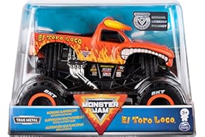 Monster Jam Official El Toro Loco Monster Truck Die-Cast Vehicle, 1:24 Scale