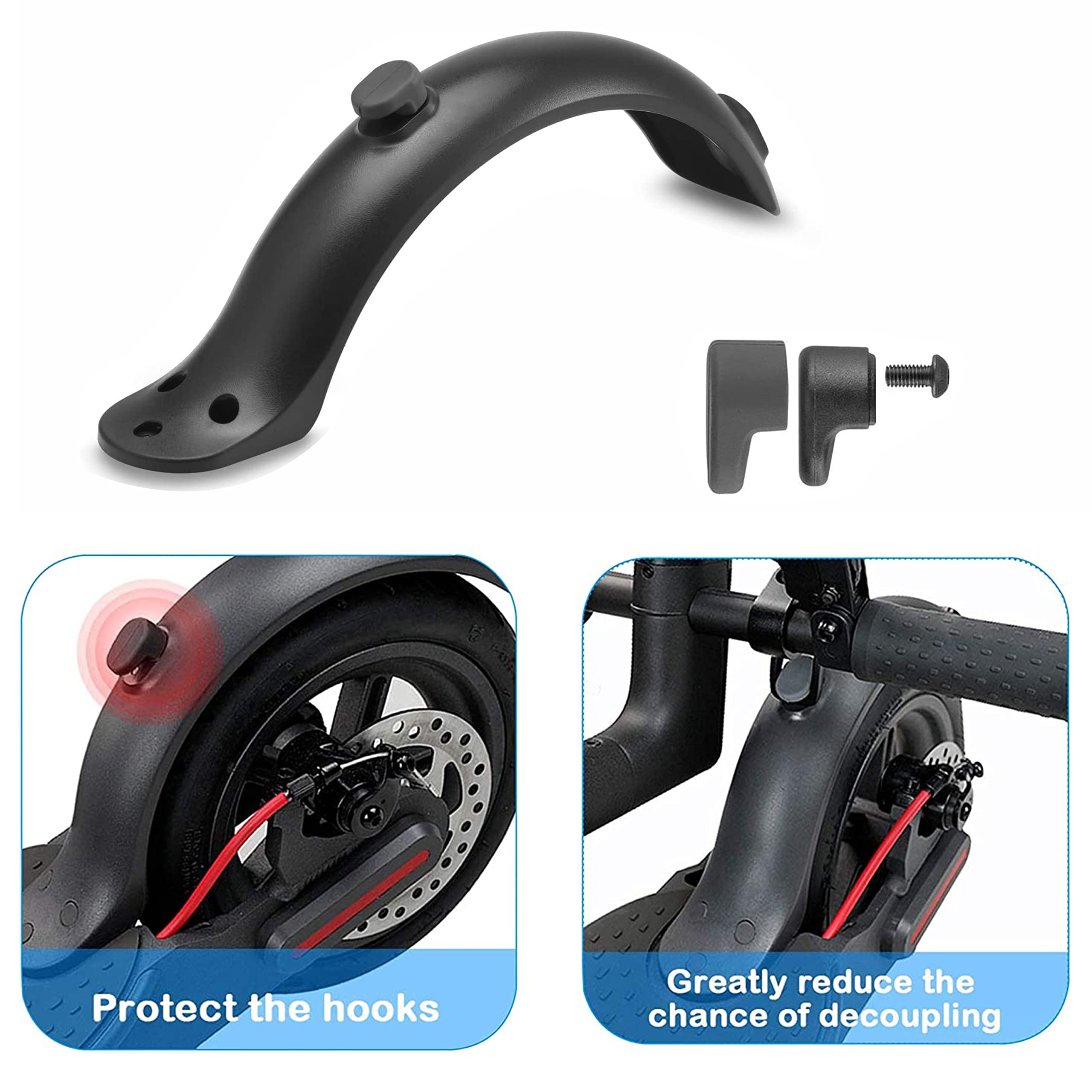 Yungeln Rear Mudguard Scooter Fender Bracket Scooter Replacement Accessory Support Mudguard Bracket Fender Compatible with Xiaomi 1S / M365 / Pro