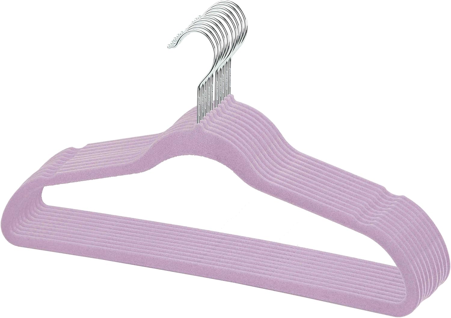 Sunbeam Velvet Slim Flocked Hangers 120 Pack (Lilac) Home
