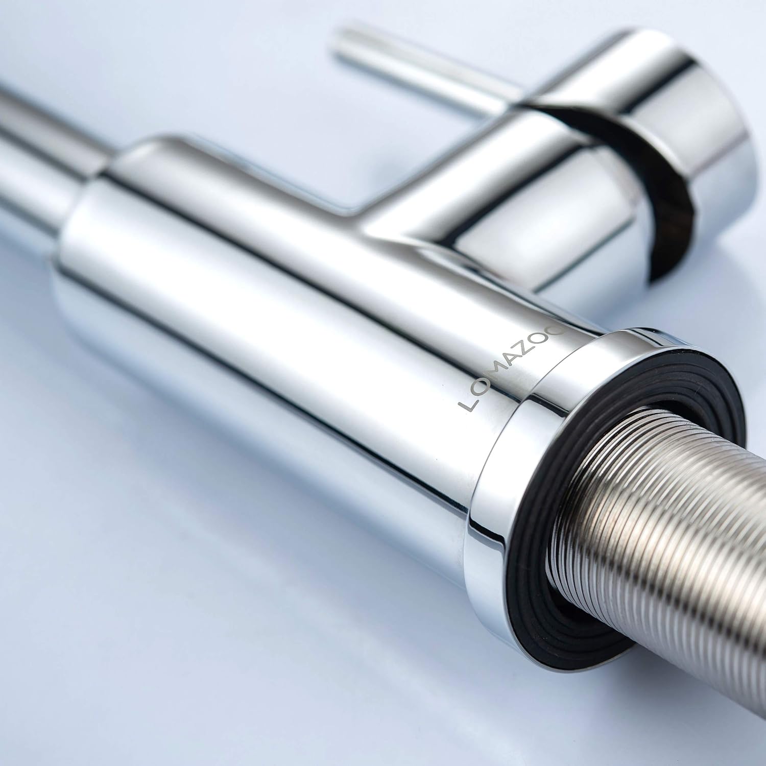 LOMAZOO Waschtischarmatur Schwarz Badarmatur rostfreiem Edelstahl