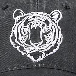 Tiger Embroidered Baseball Cap for Women Men Animal