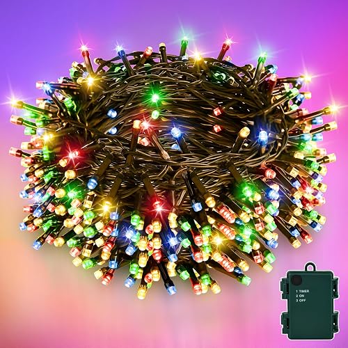 Etopgo Battery Fairy Lights,3M 30LEDS Christmas decoriton Lights with Timer,Waterproof Outdoor LED Fairy Lights for Bedroom,Corridor,Patio,GardenYard Xmas Decor