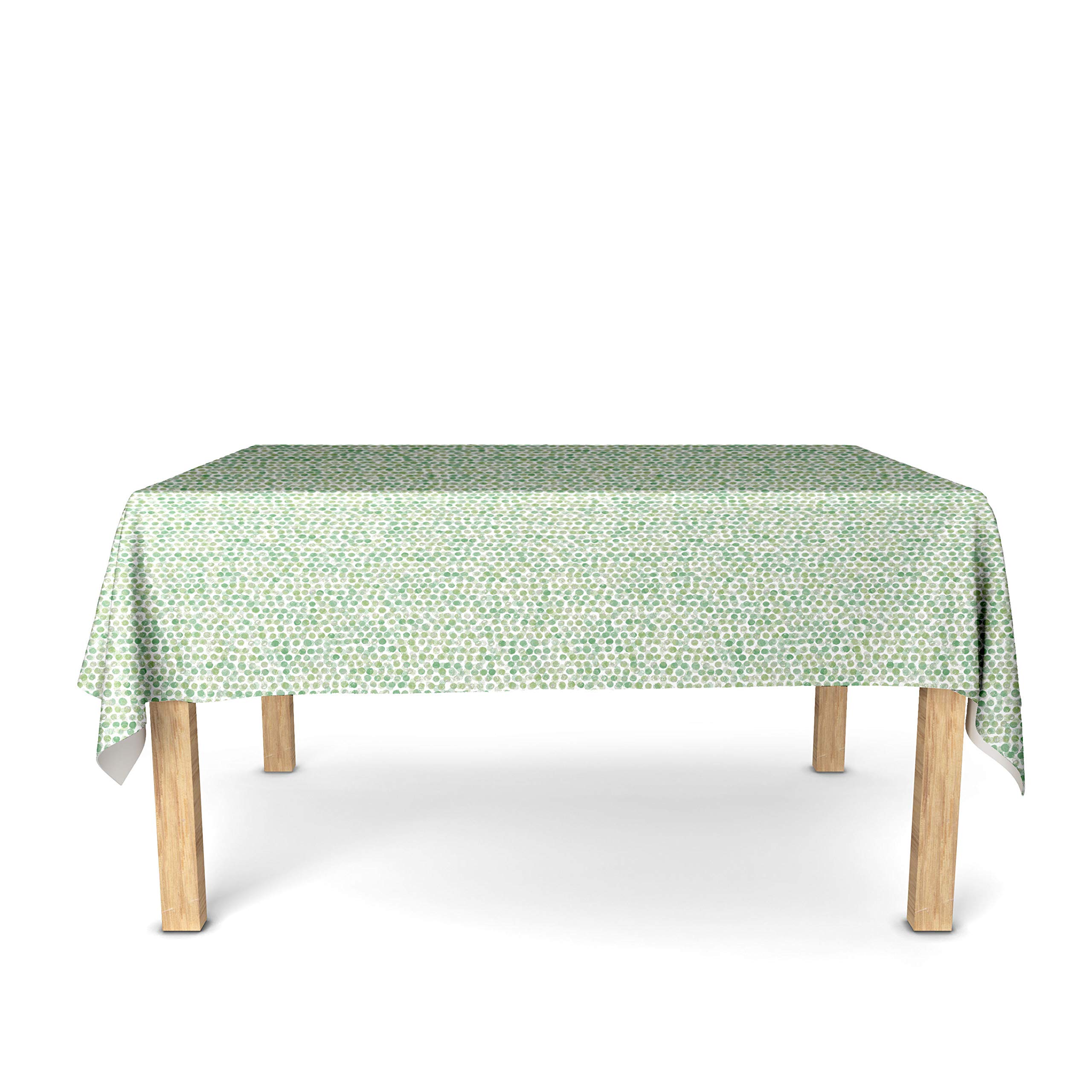 Nydel Pearl Acrylic Coating Tablecloth, Green, Square 160 x 160 cm