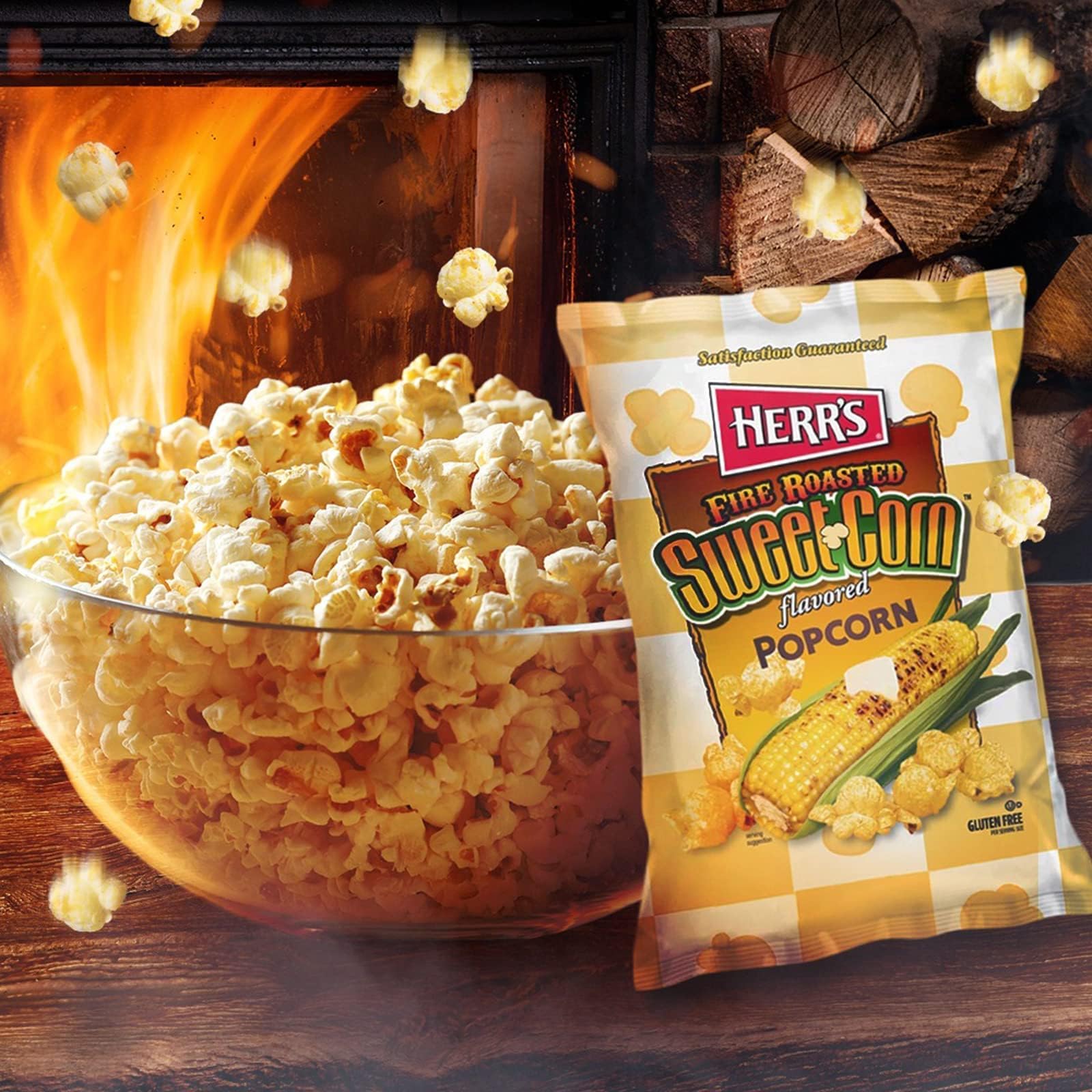 Herr’s Popcorn, Fire Roasted Sweet Corn Flavor, Gluten Free, 4 Ounce