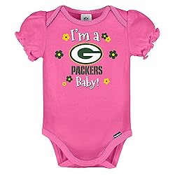 Gerber NFL Green Bay Packers 3 Pack Ruffle Sleeve