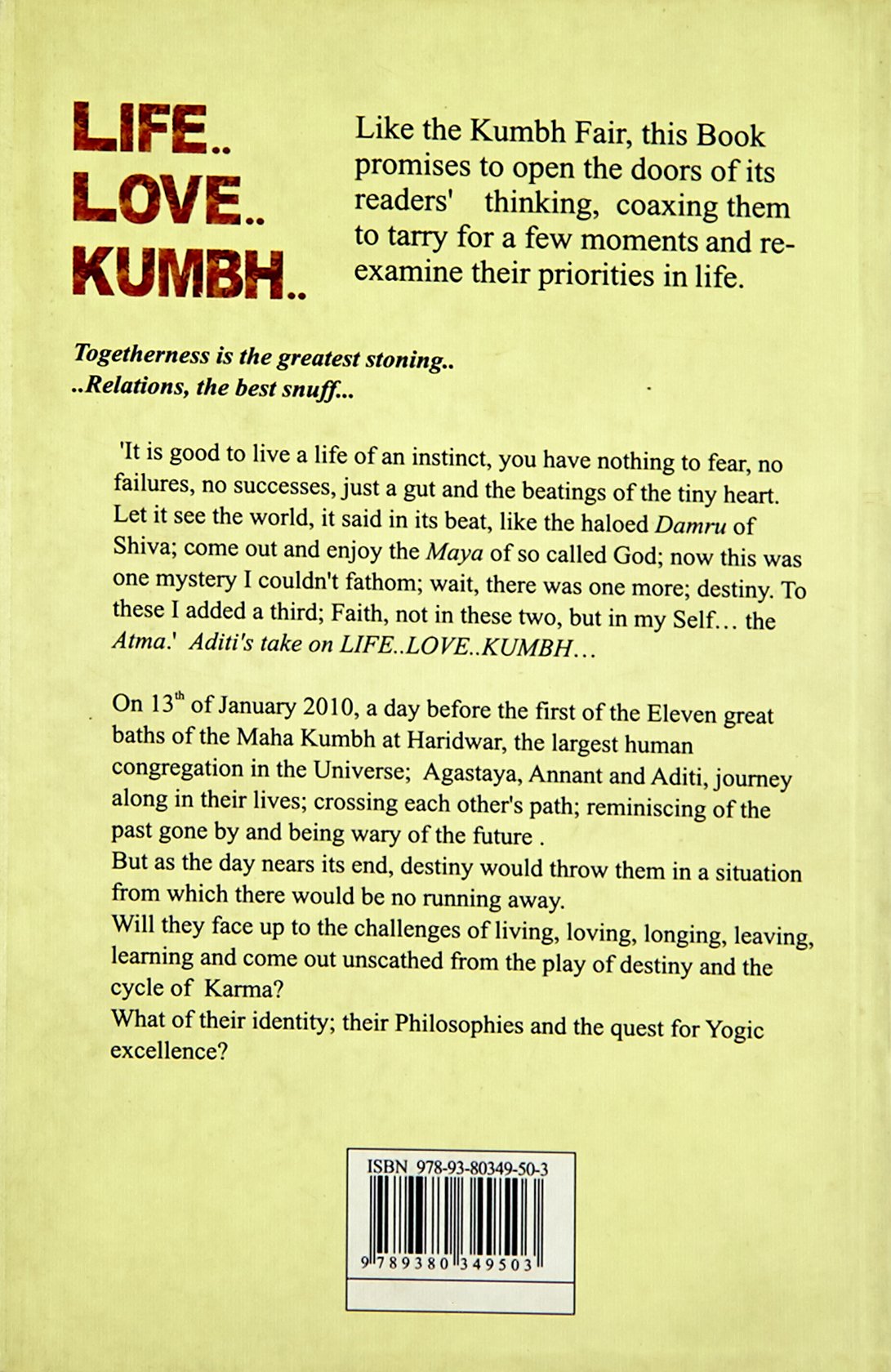 Life Love Kumbh Aporva Kala 9789380349503 Amazon Com Books