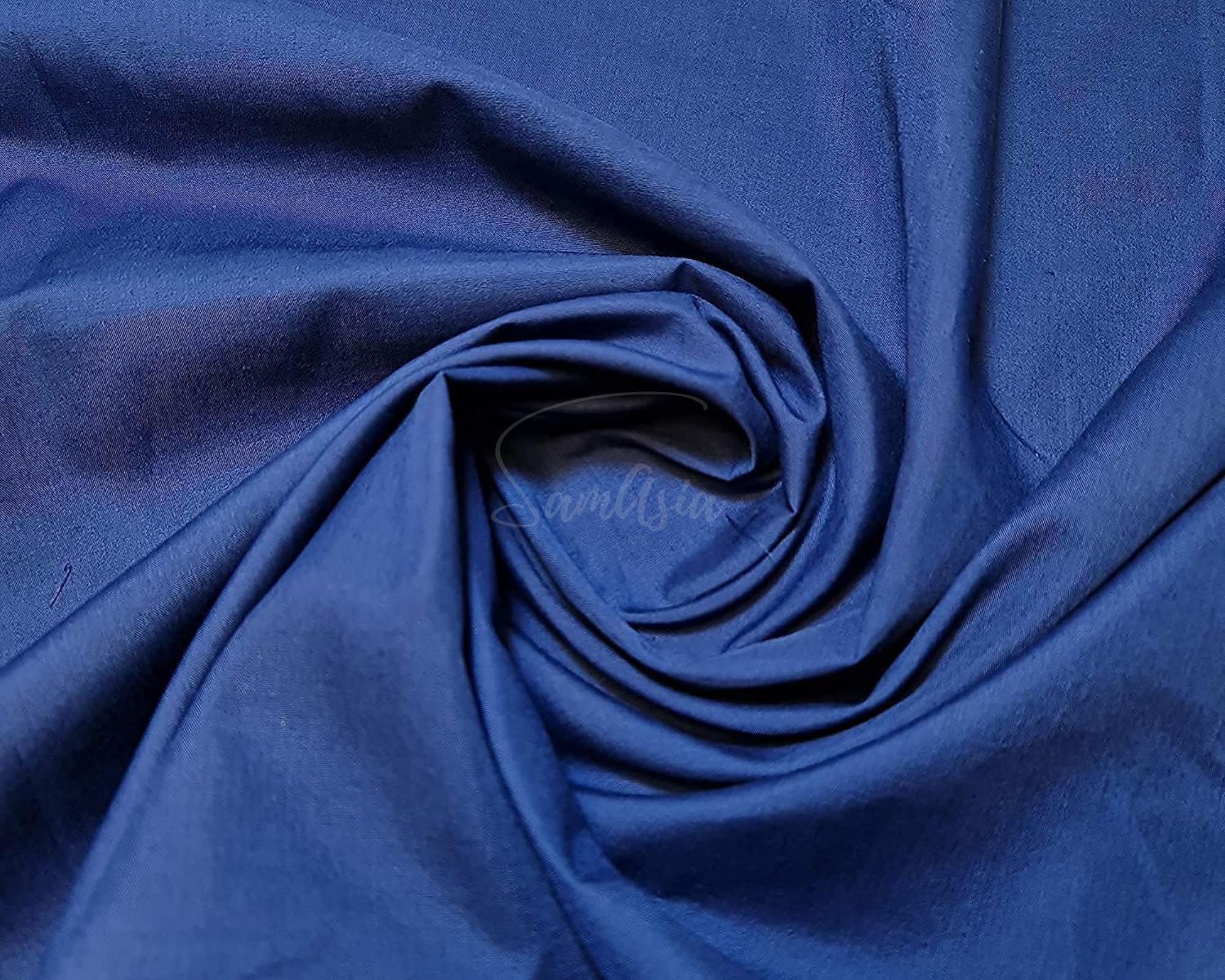 Plain Navy Blue Polycotton Fabric for Dressmaking, Art & Craft, Sewing, Quilting | 45'' - 115 cm Wide| Precut Length 1m