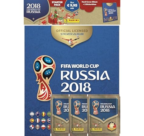 Panini - Mundial Rusia 2018 Caja metálica con 5 sobres (25 stickers): Amazon.es: Juguetes y juegos