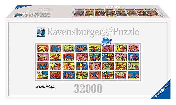Ravensburger 17838 - Keith Haring: Double Retrospect - 32.000 Teile Puzzle (544x192cm) - größtes Puzzle der Welt