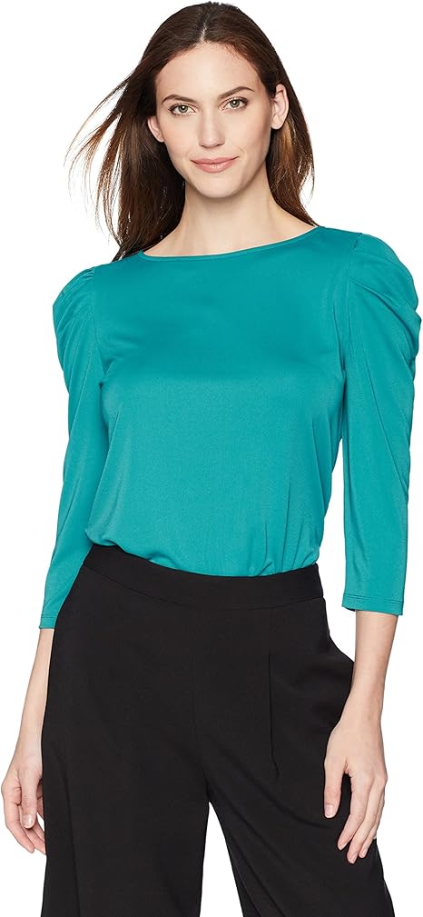 ruched sleeve top