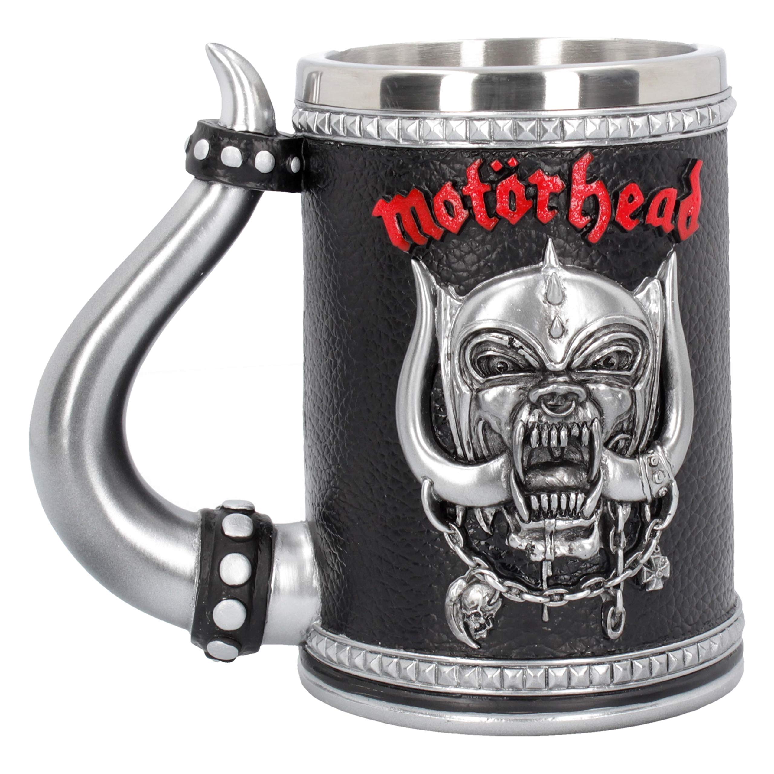 Nemesis Now B4121M8 Motorhead Tankard Mug 14cm Black, Resin w/Stainless Steel Insert