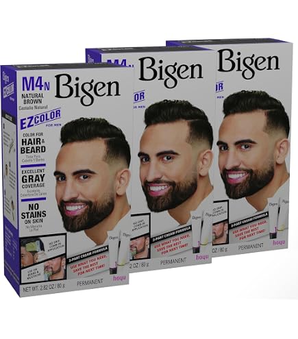 Amazon.com : Bigen Men's Beard Color 105 Medium Brown - 3 Pack