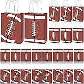 RAIHOMKIT 24 PCS Football Party Favor Bags,Sports Themed Gift Bags with Handles,Football Goodie Bag Treat Candy Bag,Sports Print Paper Bags for Birthday Football Party Supplies