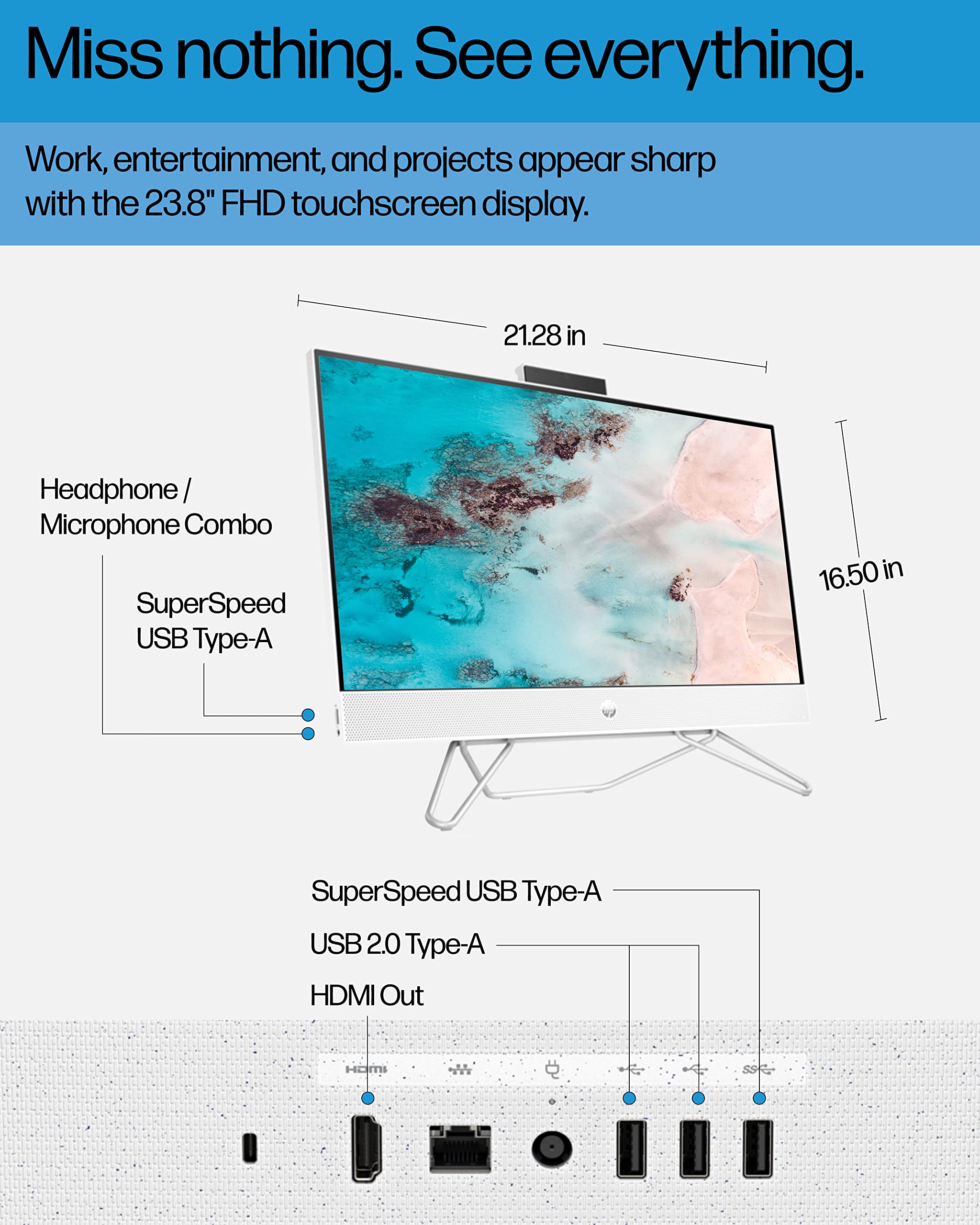 HP All-in-One PC, 23.8